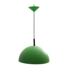 Lámpara Colgante 35 Cm Verde 1 Luz - Telecompras Sc