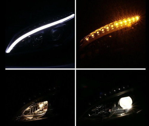 Par Faros Farolas Mercedes 08 Al 11 W204 Clase C C300 C200  Foto 2