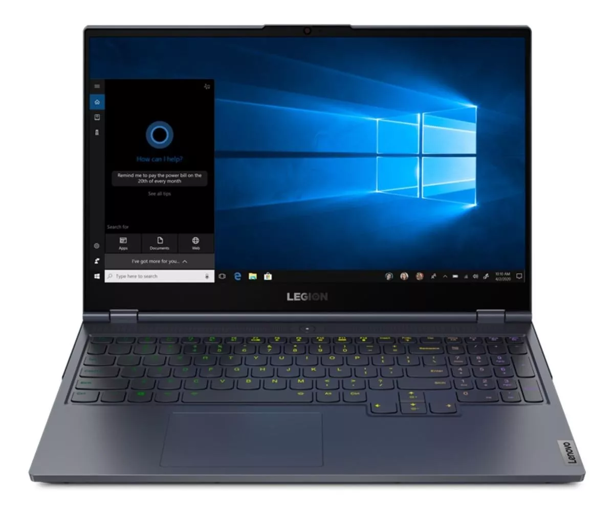 Laptop Gamer Lenovo Legion 15imh05  Slate Gray Y Black 15.6 , Intel Core I7 10750h  16gb De Ram 1 Tb Ssd, Nvidia Geforce Rtx 2070 Max-q 144 Hz 1920x1080px Windows 10 Home