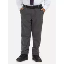 Pantalon Escolar Maui Cintura Elasticada Juvenil Gris 10-16