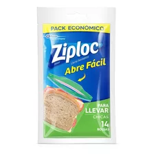 Ziploc Bolsa Para Llevar Chica 14 Unidades X 3 Paquetes