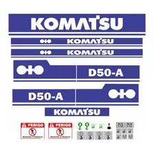 Kit Adesivos Compatível Trator Esteira Komatsu D50 A R422