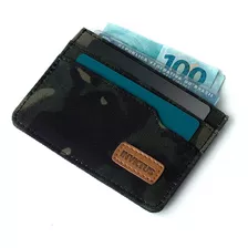 Carteira Spy Tática Militar Slim Clip Invictus Porta Cartão Cor Multicam Black Desenho Do Tecido Liso