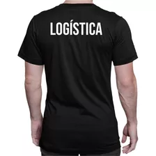 Camiseta Logística Camisa Uniforme Empresa Frente E Costas