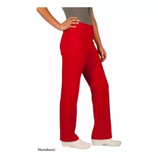 Pantalón Mujer Flex Elasticado Rojo