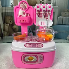 Mini Cozinha Maleta Brinquedo Infantil Kit Chef 16 Peças