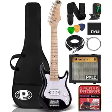 ~? Pyle Kids Electric Guitar Starter Kit Con Amplificador, 3