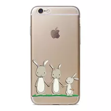 Funda Familia Conejos Tpu Silicón Para iPhone 6 Plus 6s Plus