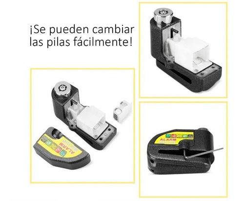 Candado Moto Alarma Freno De Disco Lk 603 Original Premium Foto 5