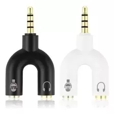 Splitter 3.5mm Adaptador Audio Separa Microfono Audifono Pc