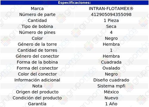 Bobina Seca Cuadrada Pontiac G8 V8 6.0l 08 Al 09 Foto 2