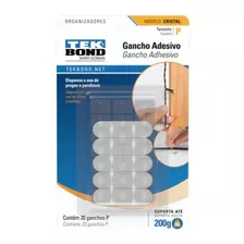 Gancho Adhesivo Cristal Pequeño Hasta 200 Grs Tek Bond