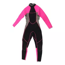 Traje De Neopreno De Manga Larga Con Cremallera Para Mujer,