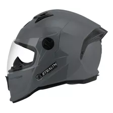 Capacete Integral Stealth Preto Brilhante Vintage Old School