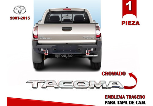 Emblema Cajuela Tacoma 07-15 Cromado Original Calidad Foto 2