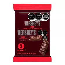 Barra De Chocolate Hershey's Dark 3 Pack 41g