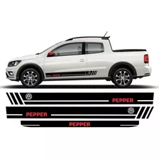 Faixa Adesivo Vw Saveiro Pepper Acessórios Tuning Ce Lateral