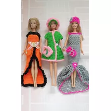 Ropa Para Muñeca Barbie Tejida A Crochet