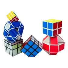 Kit Cubo Mágico 06 Pçs Modelos Diferentes Series Cube Match 