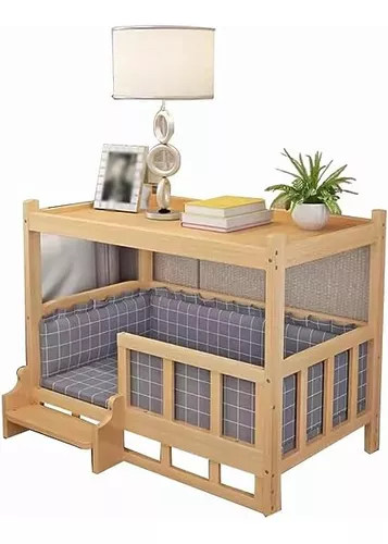 Cama Para Perros En Madera Estilo Hueso + Colchon + Nombre M - $ 119.990 en  Mercado Libre