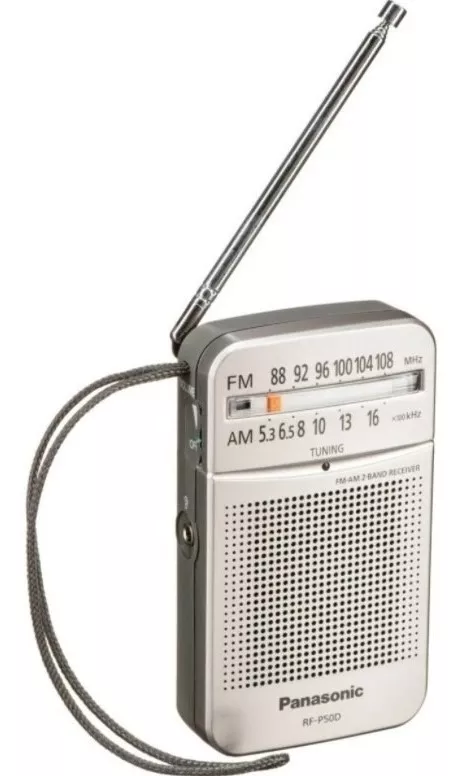 Rádio Panasonic Rf-p50d Pilha Am Fm Caixa De Som Original Nf