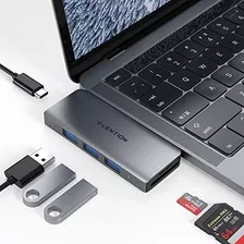 Hub Usb C 6 En 1 100w Pd 3 Usb 3.0 Lector Sd/microsd Gris