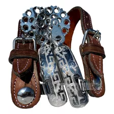 Espuelas Charras Finas Design W78 Adulto Correas Incluidas 