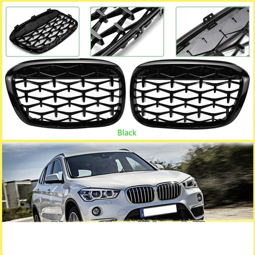 Parrilla Estilo Meteorito De Diamante Para Bmw X1 F48 F49 Foto 3