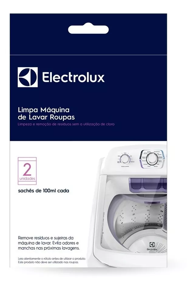 Limpa Máquina De Lavar Roupas Original Electrolux C/ 2
