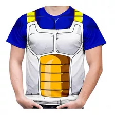 Camisa Camiseta Anime Vegeta Uniforme Dragon Ball Z 3d