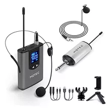 Hotec Uhf Microfono Inalambrico Para Auriculares / Microfono