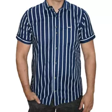 Camisa Hombre Pinram 1052 Lino Manga Corta