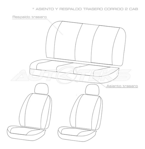 Cubre Asientos Vw Golf A4  2000 2008 Fundas 2 Cabeceras Foto 9