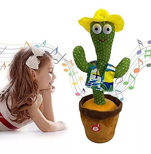 Cactus Bailarín Musical Con Ropa Repite Palabras