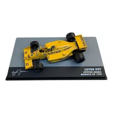 Miniatura Lótus 99t 1987 Ayrton Senna 1/43 Lendas Brasileira