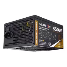 Fuente De Alimentación Para Pc Aureox Unlimited Series Arxgu-80pbz-550w 550w Negra 230v