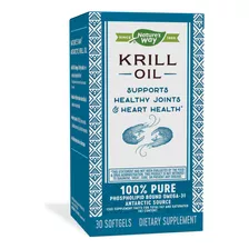 Aceite De Krill Nature's Way, Salud Del Corazón Y Apoyo A L