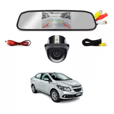 Retrovisor Com Câmera De Ré Mini Hd Chevrolet Prisma