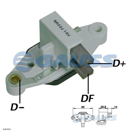 Foto de Regulador Gauss Incorporado 12v 90amp Fiat Tempra