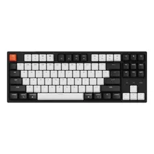 Teclado Gamer Keychron C1 Qwerty Gateron G Pro Brown Inglés Us Color Negro Con Luz Blanca