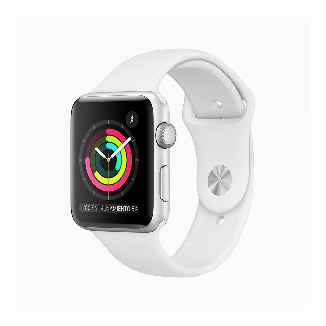 Apple Watch  Series 3 (gps) - Caja De Aluminio Plateado De 42 Mm - Correa Deportiva Blanco