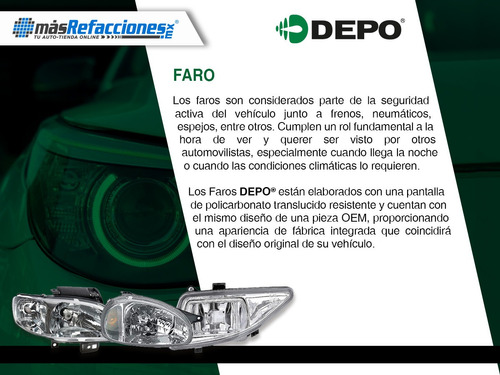 Par Faros Delanteros Fdo Crom Ford Taurus 00-07 Depo Foto 6