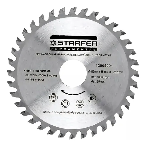 Terceira imagem para pesquisa de disco corte aluminio 110mm ferramentas