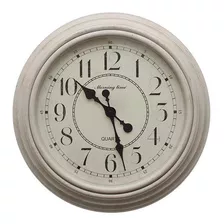 Reloj De Pared Ø50 Cm. Beige Ø50 X5 Cm