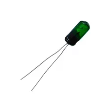 Lampada Bosh Verde 6v 3mm T3 Radio, Embalagem Com 100 Peças