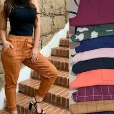 Calça Jogger Feminina Elastano