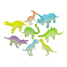 Dinosaurios Fluorescentes X12 Dinos Que Brillan Oscuridad