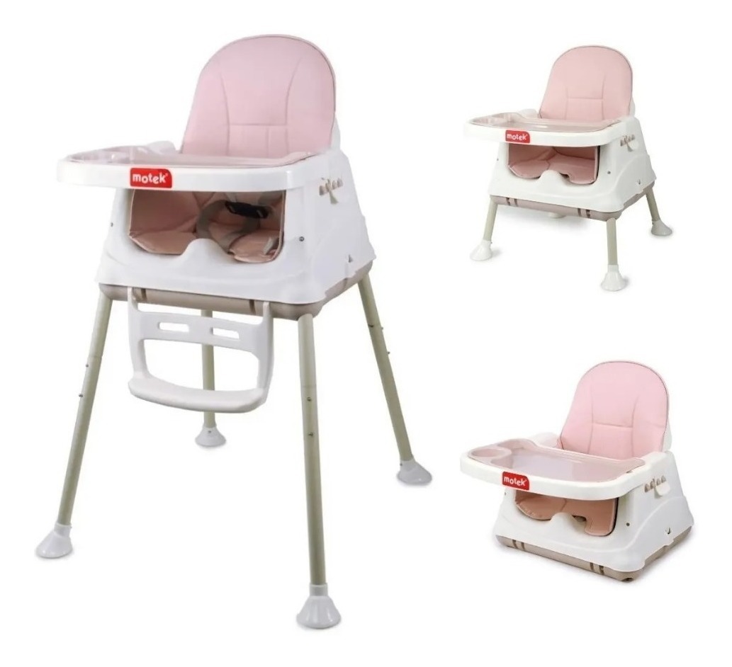 Silla De Comer Bebe Booster  3 En 1  Plegable   Motek Promo