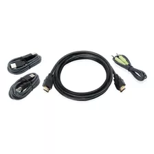 Iogear Dual View Hdmi, Kit Kvm Usb De Cable Con Audio Taa, 6