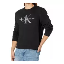 Buzo Algodon Calvin Klein Negro Logo.